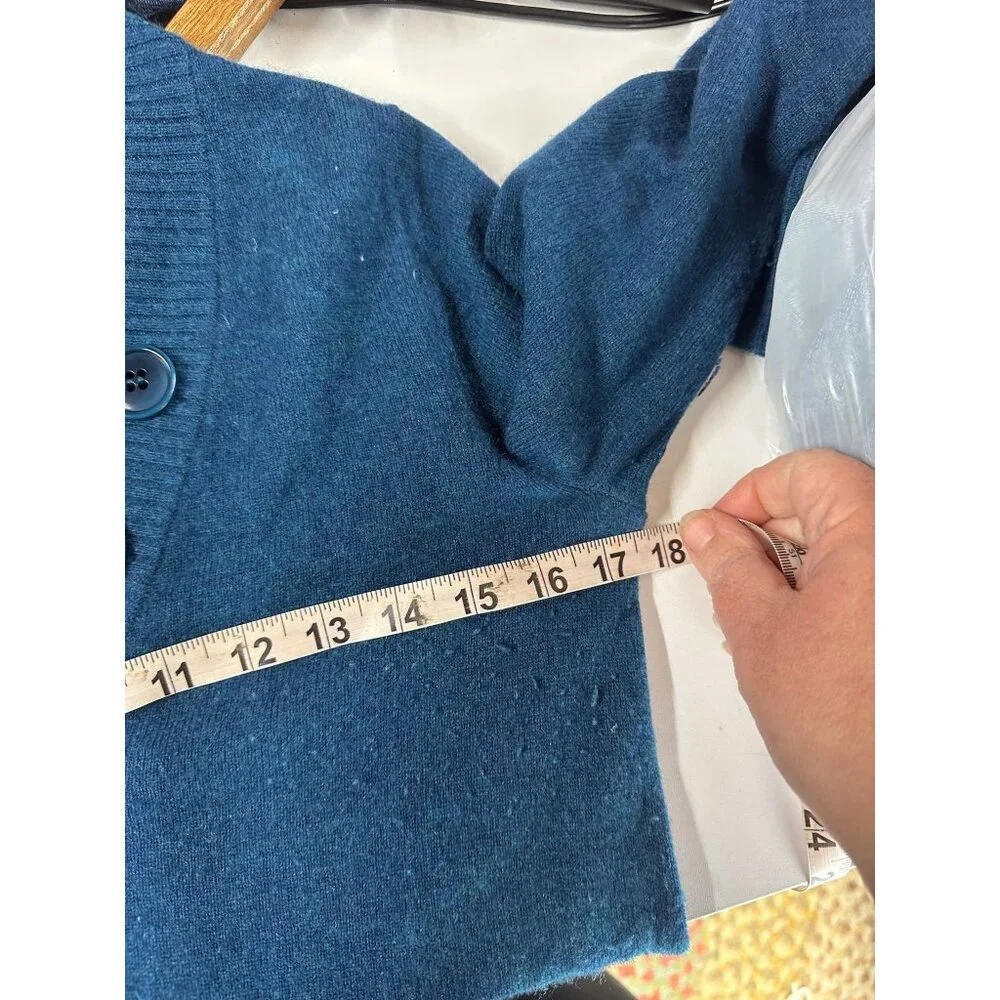 J.Crew Long sleeve Teal 100%‎ Cashmere